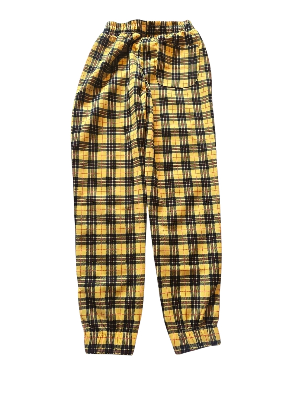 Men's Small Fresh Prints Of Bel-Air Yellow Plaid Joggers NWT